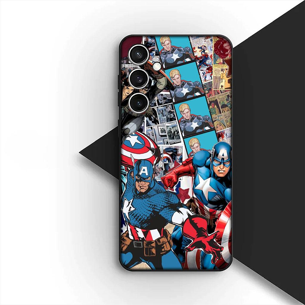 

Чехол для телефона для Samsung Galaxy S22 S21 S20 FE Ultra Plus A07 A17 A15 A16 A25 A57 A37 Корпус Чехол Щит Капитана Америки Marvel Samsung S20 FE