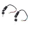 2 Pack 4 Pin Ignition Key Switch Set Universal for 50mL 70mL 90mL 110mL 125mL 150mL 200mL 250mL Dirt Bikes ATVs
