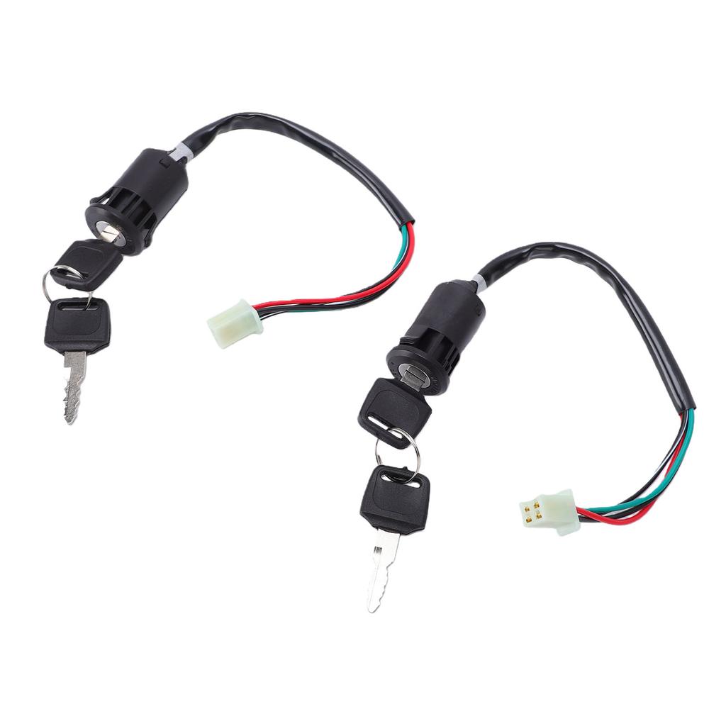 2 Pack 4 Pin Ignition Key Switch Set Universal for 50mL 70mL 90mL 110mL 125mL 150mL 200mL 250mL Dirt Bikes ATVs
