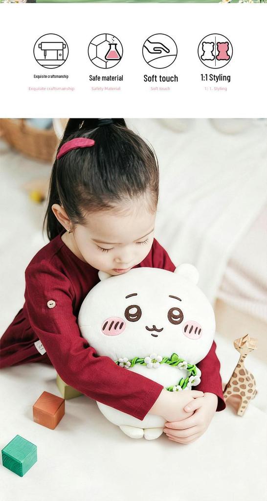 Chiikawa Yoshikawawa Flower Wreath Watermelon Plush Pendant Toy