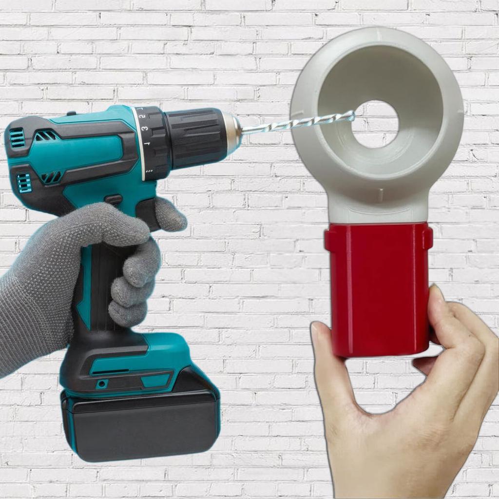 Dust Collector with Guide Feature Ensuring Precise Drilling and Clean Work Area Reusable for Electric Drill