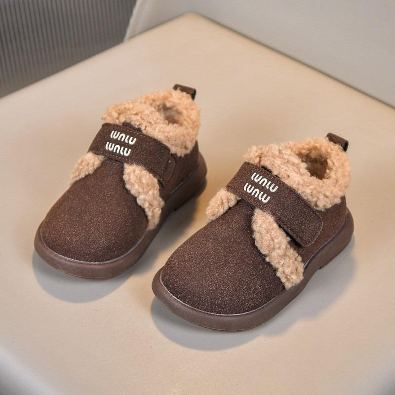 Children's Fleece-Lined Board Shoes | Fashionable Winter Boots for Boys & Girls Casual Kids Shoes Comfortable Walking Shoes