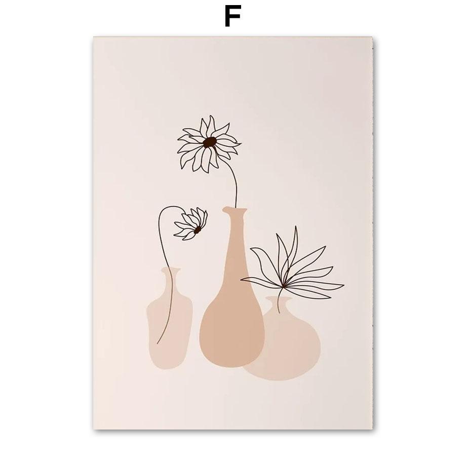 

Бохо абстрактный лунный цветок одуванчик ваза растение плакаты на скандинавскую тему принты холст живопись настенные художественные фотографии эстетический декор комнаты 21X30cm No Frame