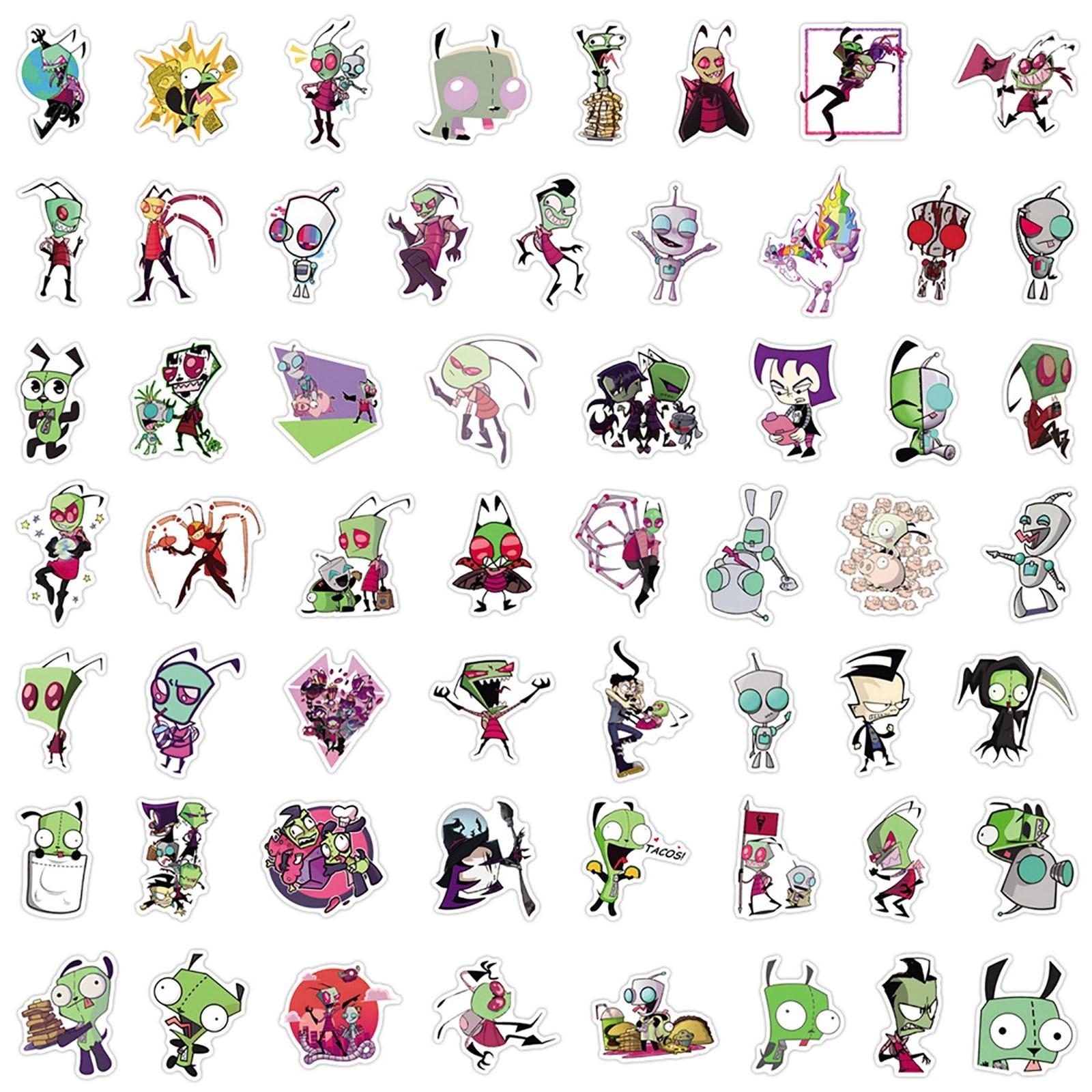 

55 штук граффити-наклеек для украшения ноутбука, наклейки для багажа One Size