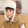 Winter Kinder Lei Feng Hut Fleece Verdickt Nordost Kältehut Jungen und Mädchen Warm Baby Outdoor Reiten Ohrenmütze