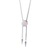 Classical Bolo Style Stainless Steel Sliding Pendant Necklace Ergonomic Design Jewelry for Comfortable Long Term Use