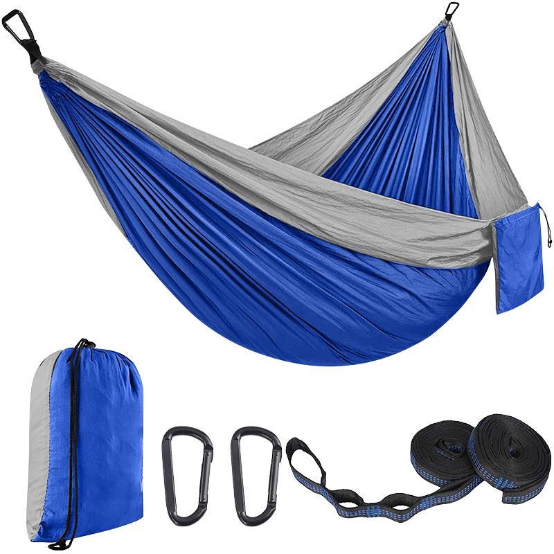 Portable Nylon Parachute Camping Hammock Swing Chair (Single/Double)