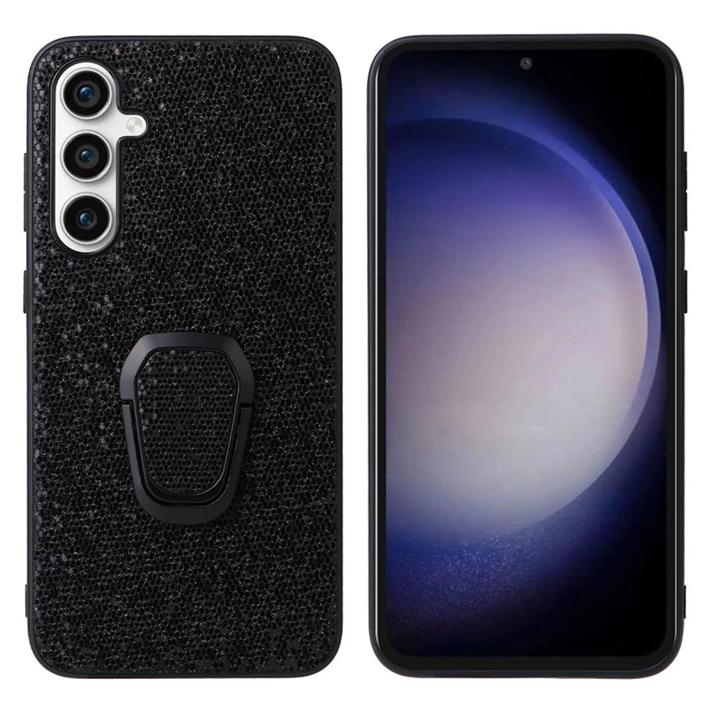 

For Samsung Galaxy S23 FE PU Leather+TPU+PC Phone Cover Kickstand Cell Phone Back Case E
