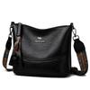 2025 Women's Versatile Embroidered Bucket Bag with Wide Strap - Large Capacity Shoulder & Crossbody