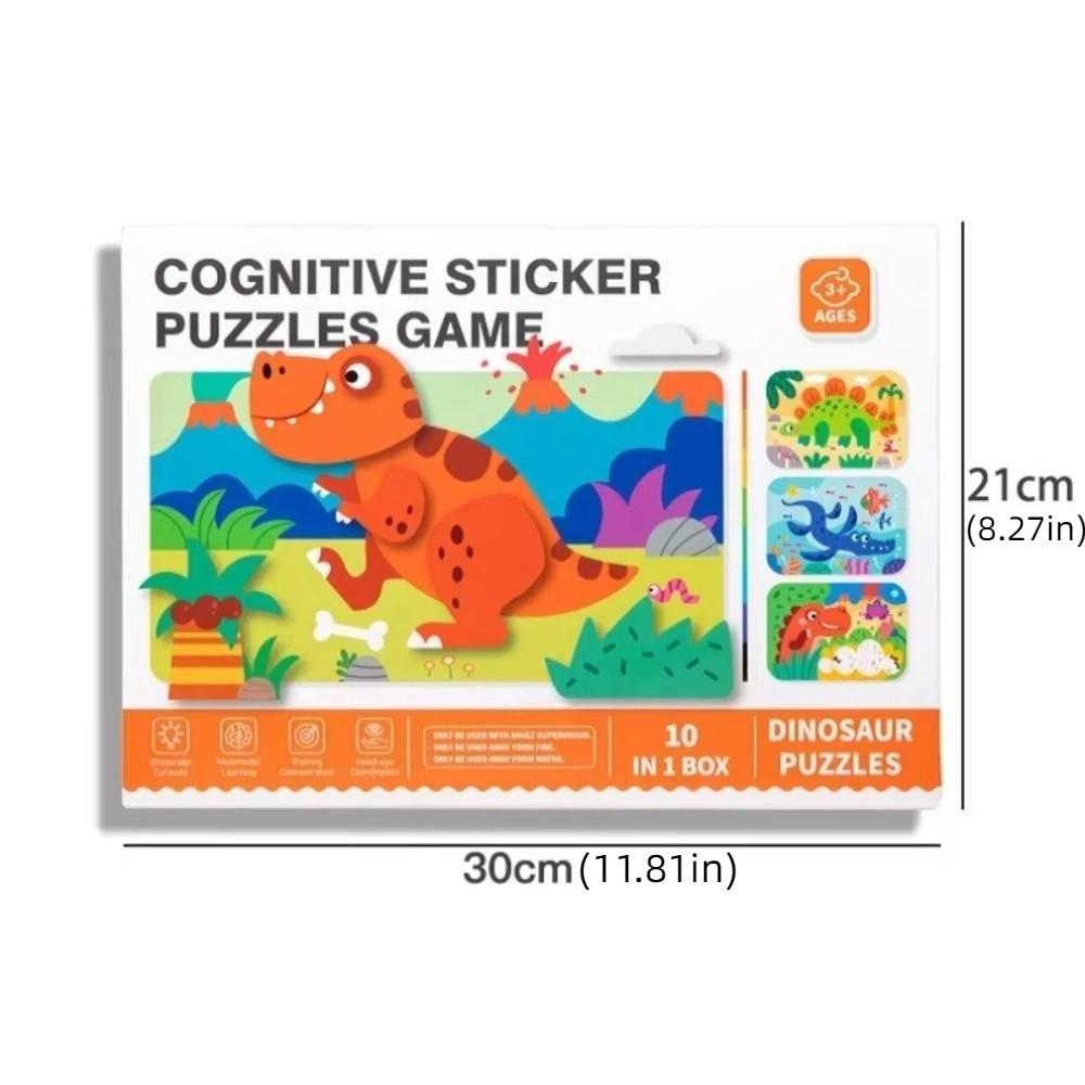 Educational Toys DIY Paste Material Kit Montessori Animals Sticker Book  Birthday Gift