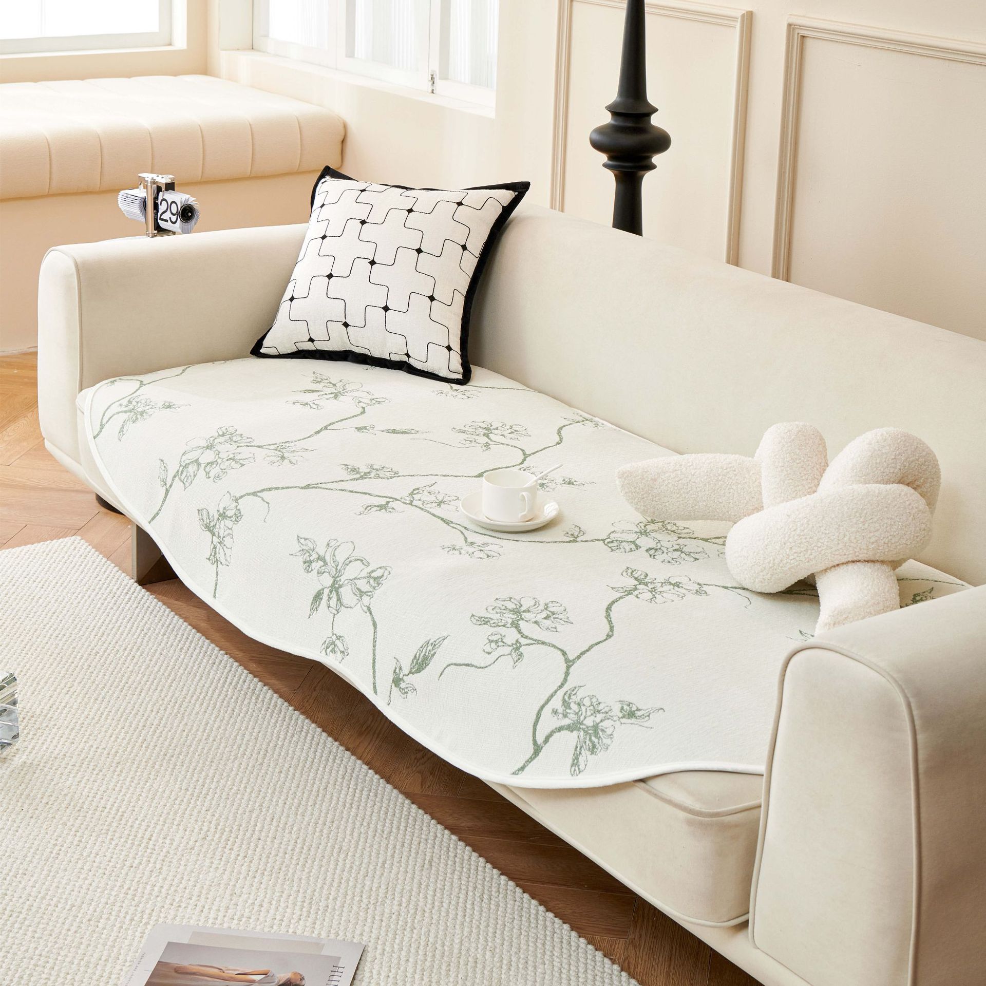 

Диванная подушка неправильной формы, универсальный простой современный светильник для гостиной, роскошный синельный Нескользящий чехол для подушки, полотенце 70*70cm