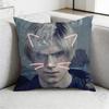 RResident Evil Leon Kennedy Pillow Case Antidustmite Pillowcase Invisible zipper silky short plush Sofa cushion cover