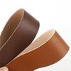 1.25--5Cm Wide Lychee Pattern Microfiber Leather Strip, Handmade Diy Simulated Leather Hemming Leather Strip Accessories