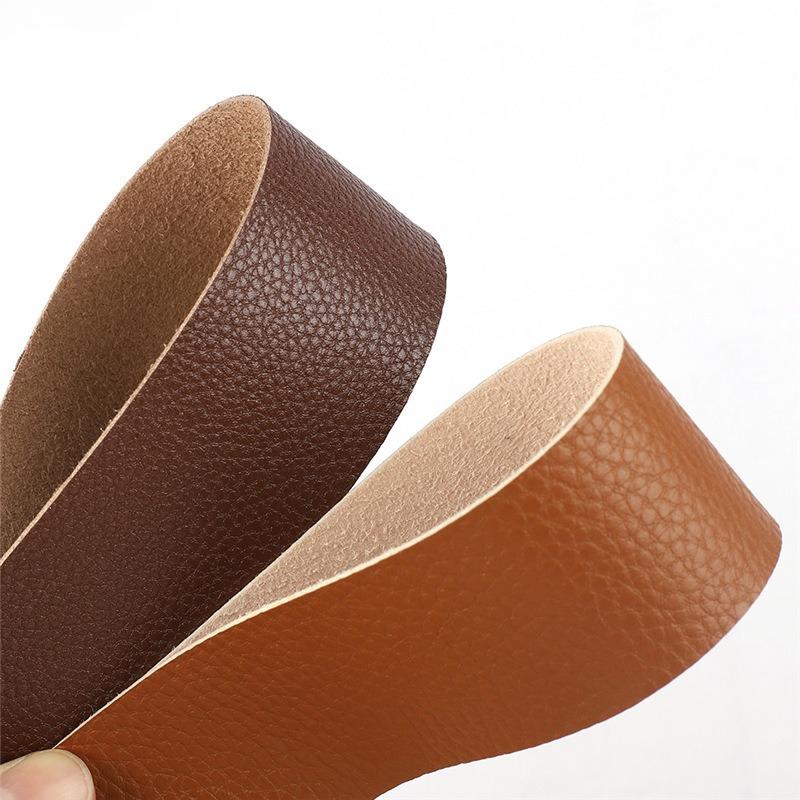 1.25--5Cm Wide Lychee Pattern Microfiber Leather Strip, Handmade Diy Simulated Leather Hemming Leather Strip Accessories