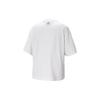 Adidas Big Logo Short Sleeve T-Shirt Women Tops White HB5100