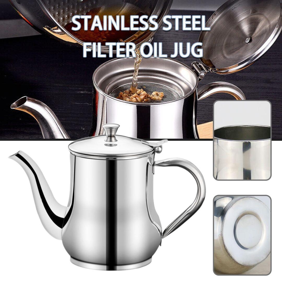 

PDTO Фильтр для масла из нержавеющей стали Контейнер для смазки на 32/48 унций с сетчатым фильтром