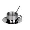 125ml 304 Stainless Steel Espresso Cup Coffee Cups and Saucers  Afternoon Tea Cups Mugs High-End Personalized Couple Cups