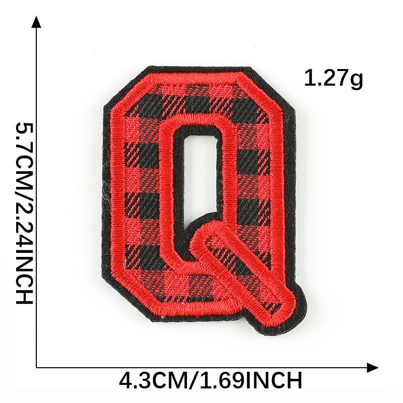 Computer Embroidery Label Cloth Embroidery English Alphabet Embroidery Badge Sticker Clothing Accessories Hat Accessories Patch Cloth Sticker