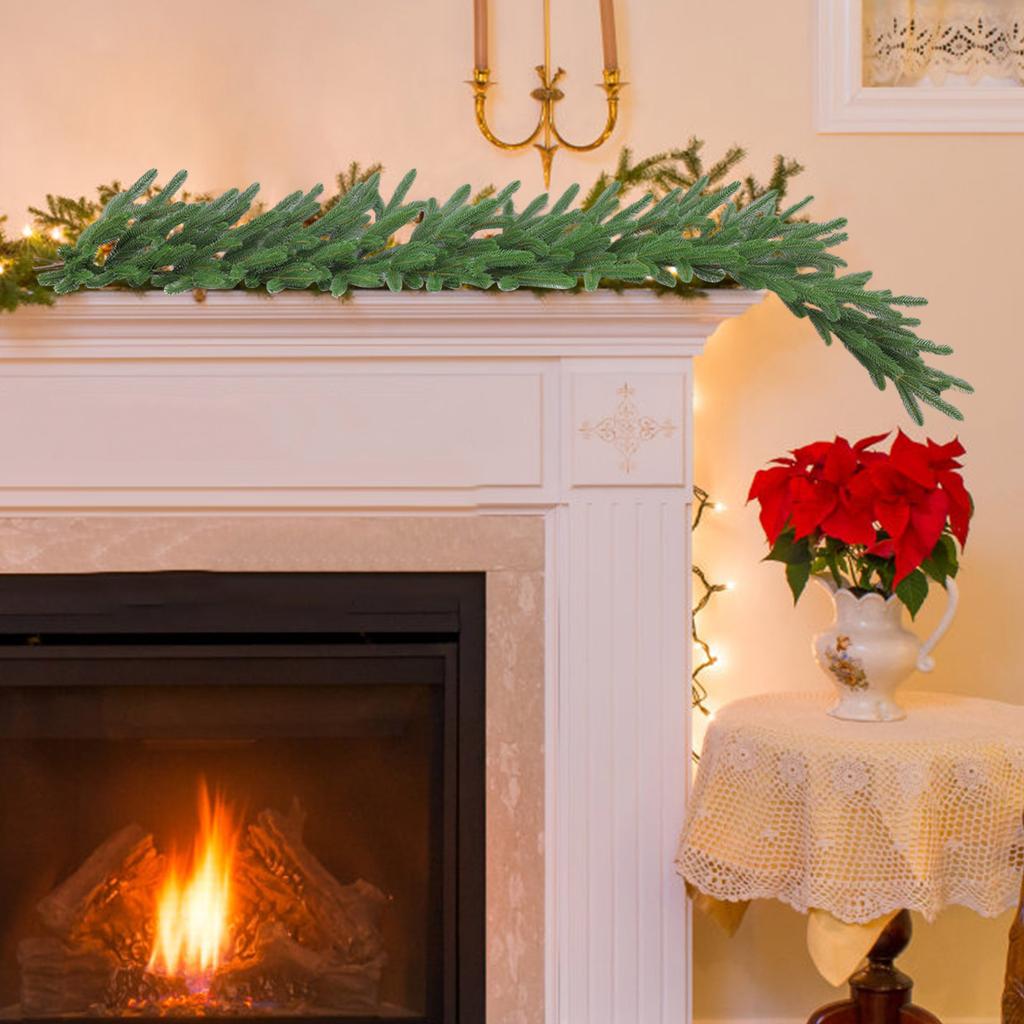 Christmas Garland Christmas Cedar Garland Real Touch Pine Artificial Garland for Christmas Table Mantle Wall Fireplace