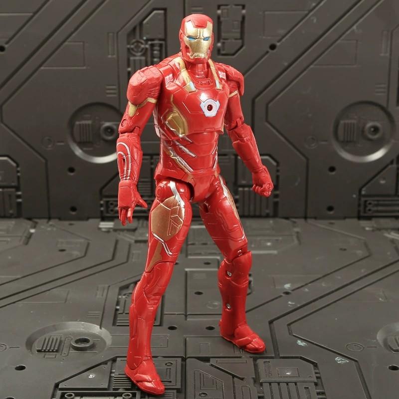 Cm Children Toys Marvel Anime Figures Spiderman Hulk Action Figure Iron Man Cartoon Kids Toy Christmas Gift Glow Doll Hobbies 17 Poseable 2