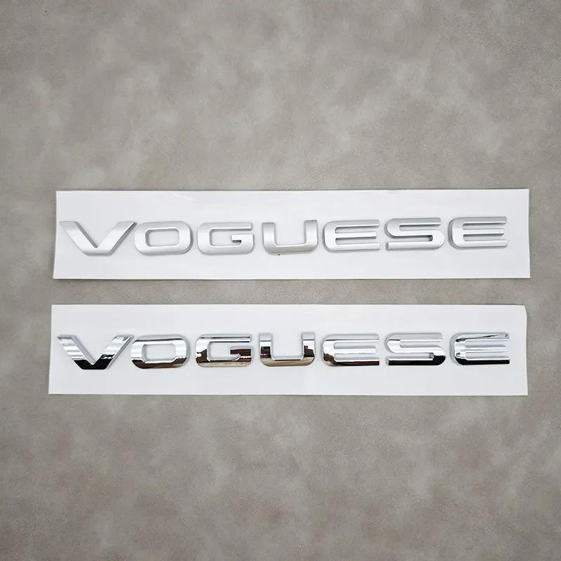 1Pc Range Rover Executive Extended Edition Accessories 3D ABS VOGUE SE Letters Logo Car Rear Trunk Badge Stickers