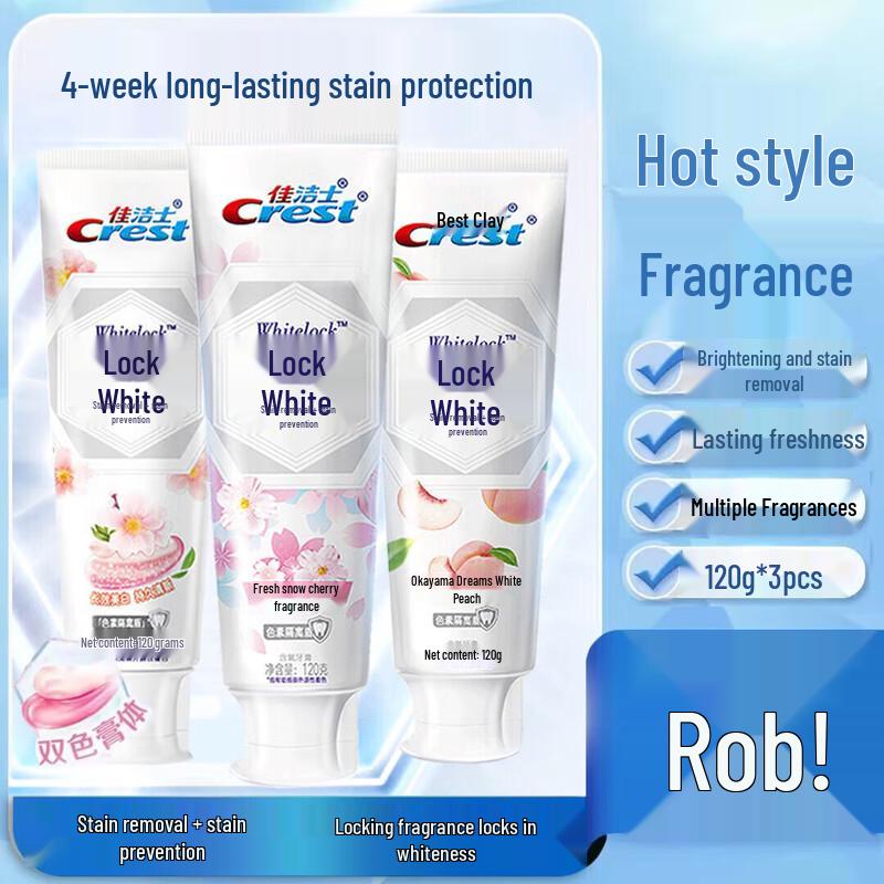 Crest Scented Whitening Toothpaste 3-Flavor Pack