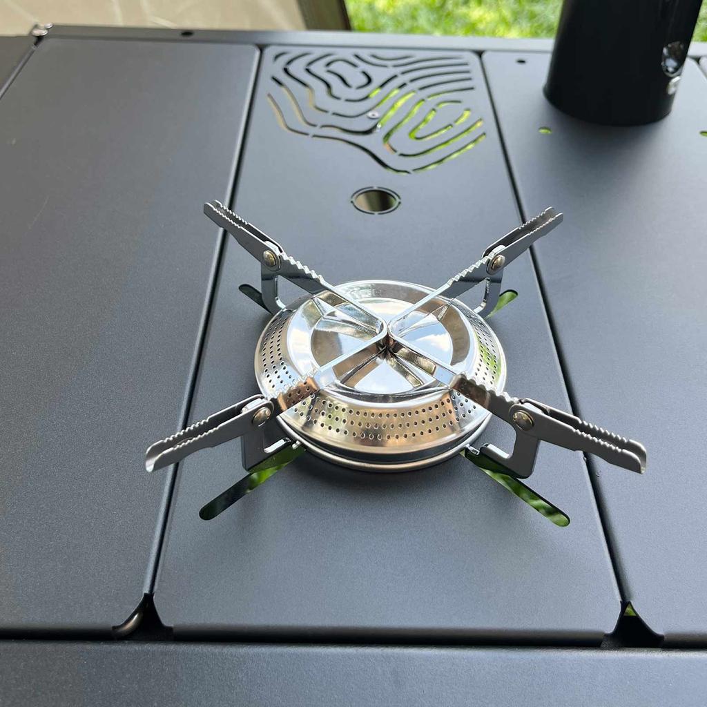 Placa de Fogão a Gás IGT Placa Superior IGT Fogões Embutidos Tipo Aranha Unidade 0,5 Queimador a Álcool Mesa para Mesa de Acampamento ao Ar Livre