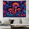 1pc Trippy Surreal Mushroom Tapestry Wall Hanging - 40x60 Inch Vibrant Psychedelic Art with Celestial Landscape, Peach Light Bei