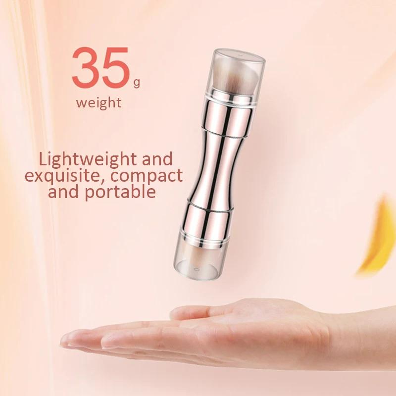 4 In 1 Makeup Brush Eyeshadow Eye Lip Face Concealing Blush Foundation Brush All In One Retractable Travel Size Makeup Brush