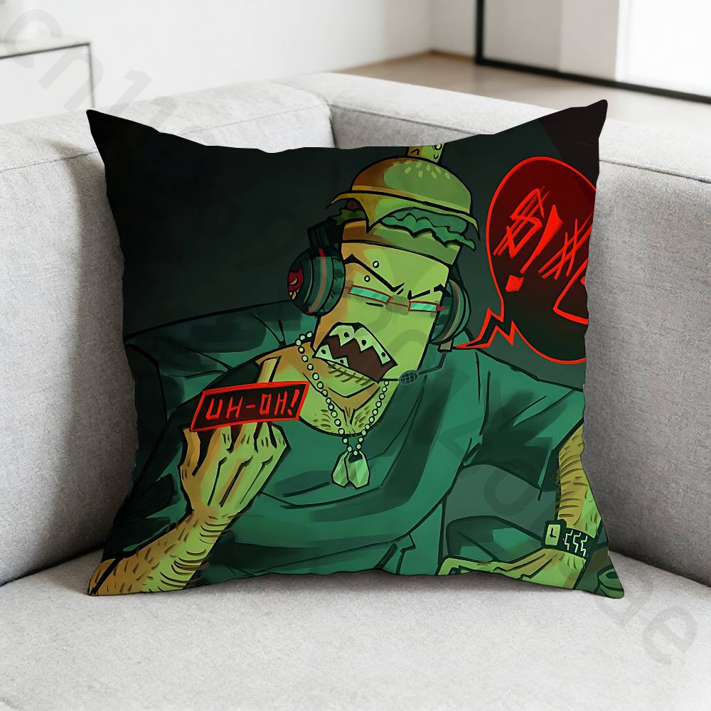 007n7 Customizable Pillow Case Square DoubleSided Printing Short Plush Sofa Cushion Cover Bedroom Bedside Pillow