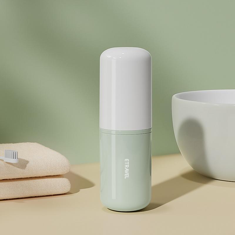 ETRAVEL Portable Travel Toothbrush & Toothpaste Set with Storage Cup for Business Trips