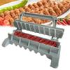 Kebab Maker Nem Enkelt Række Grill Barbecue Spyd Tilbered Kebab Maker Presse Maskine Genanvendelig Manuel Grill Kebab Form