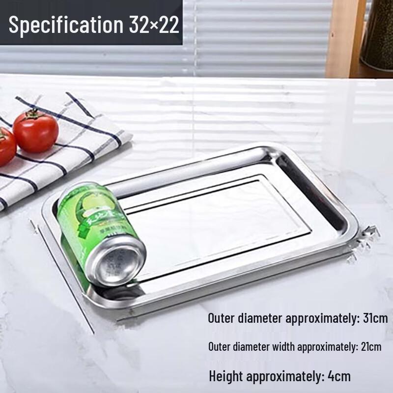 Langxi Stainless Steel Commercial Square Serving Tray