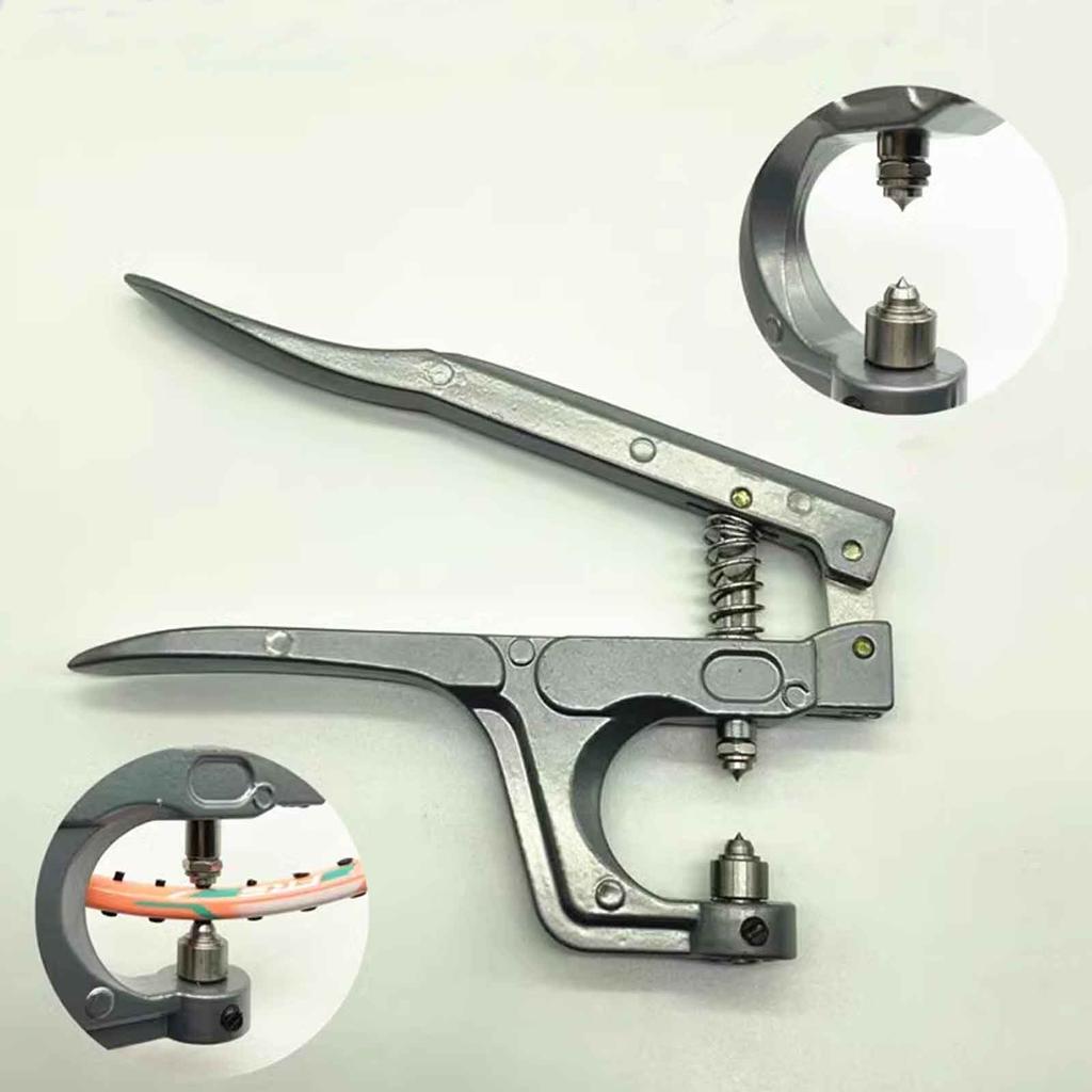 Badminton Racket Cold Press Plier, Racquet Grommets Tools String Protective Sleeve Eyelet Replacement Clamp