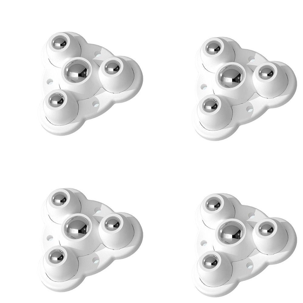 4pcs Self-Adhesive Universal Pulley Heavy Duty Swivel Casters Mute Universal Wheel  Cabinet
