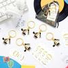 Pack Of 10 Music Theme Keychains Set With Guitar And Electronic Keyboard Birthday Party Souvenir Daily Decoration Items