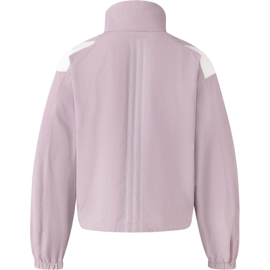 Adidas Woven Jacket Logo Color Blocked Sports Casual Loose Fit Jacket Women Jacket Purple Pink JP1457