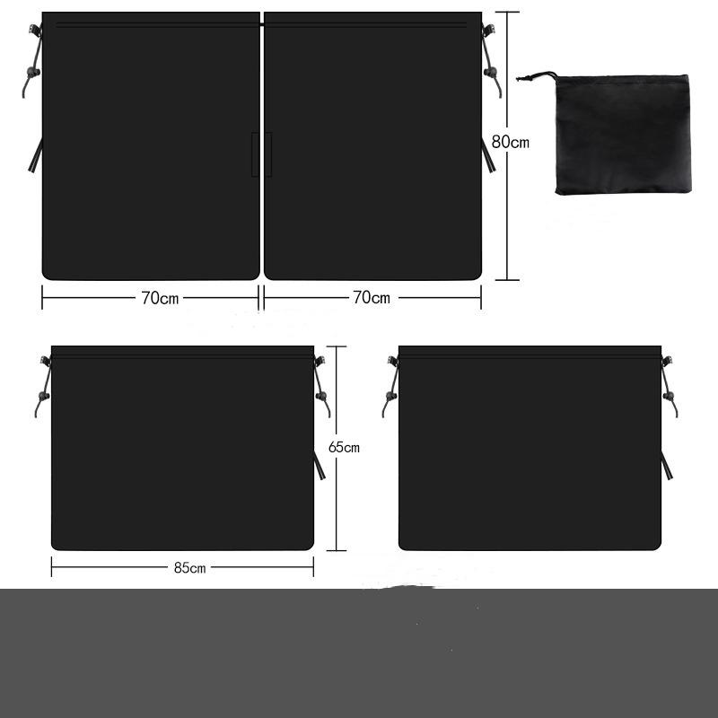

4pcs Car Privacy Curtain Set Window Shade Privacy Travel Nap Night Car Camping Detachable Simple Curtain Auto Van Sun Shades