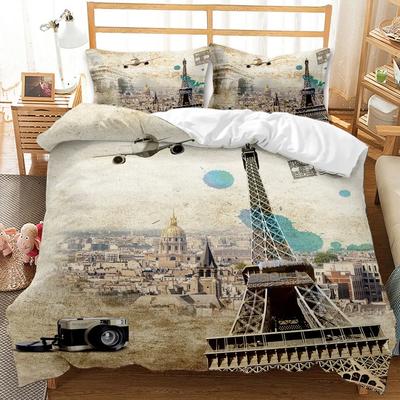 High Quality Western 100% Polyester Bedding Set Winter Duvet Cover Sets Reactive Printing Kids Adult Bedding Sets Dropship