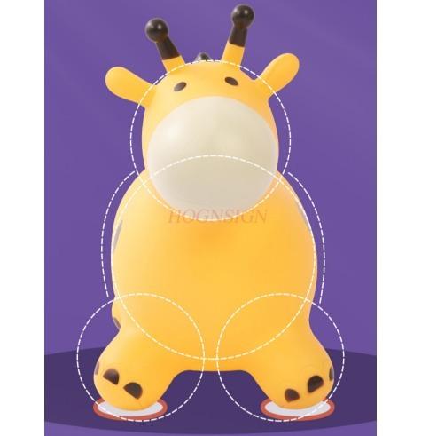 Children'S Jumping Horse Inflatable Horse Baby Riding Toy Jumping Deer Baby Riding Horse Enlarged Thickened Rubber Shake Horse