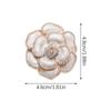 Jewelry Accessories Elegant Pin Enamel Rose Flower Brooch Alloy Coat Brooch Pearl