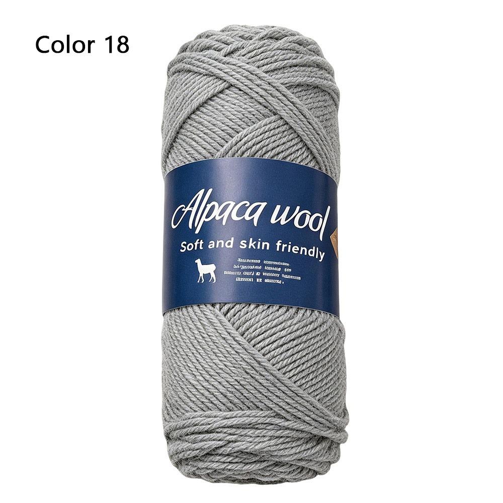 1Roll Handicraft Alpaca Wool Yarn Soft Warm Coarse Yarn DIY 100g Knitting Crocheting Yarn