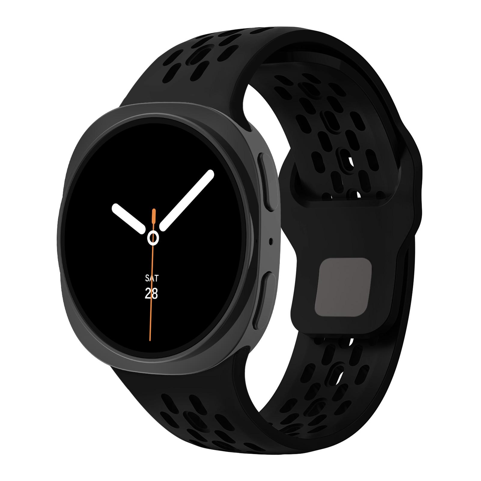 

Sport Silicone band For Samsung Galaxy Watch 8/8 classic Strap 40mm 44mm 46mm Accessorie Bracelet correa Galaxy Watch ultra 47mm Galaxy Watch 7 Ultra чёрный