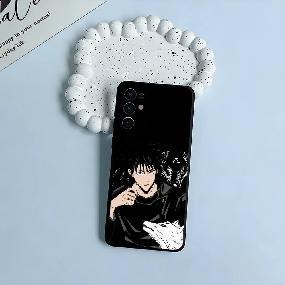 J-Jujutsu K-aisen-beliebte Charaktere Schwarze weiche Silikon-Handyhülle für Samsung S25, S24, S21, S22, S23, S30, Ultra, FE, Lite