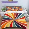 3pc Sunburst Pattern Cover Set - 1 Quilt Cover + 2 Pillowcases, All Seasons Bedroom Setting, Perfect for Home082