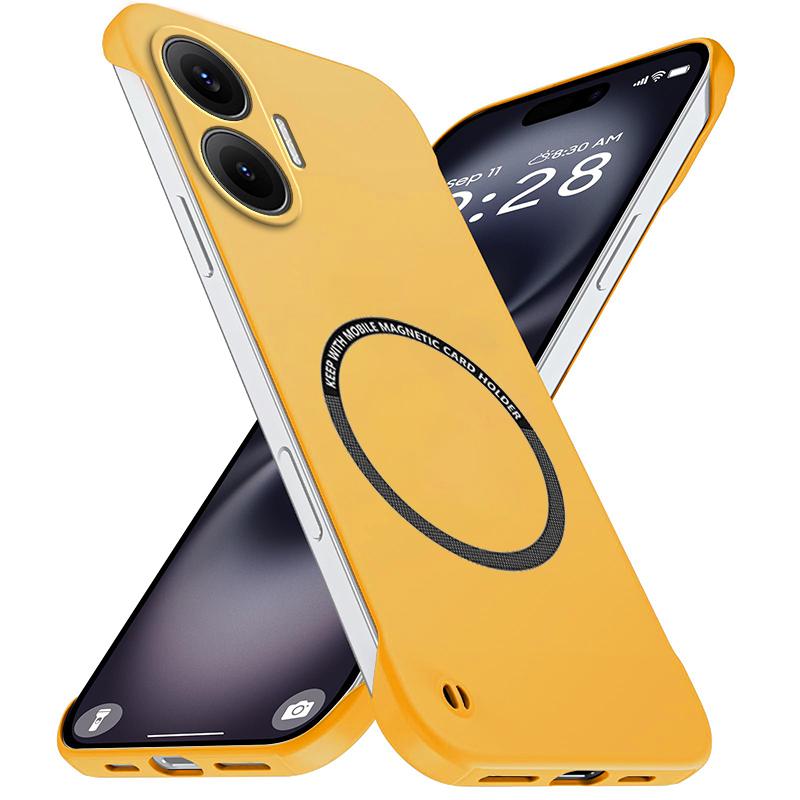 Luksusowe Jednokolorowe Bezramkowe Cienkie Wzmacniające Etui PC Dla Xiaomi POCO X8 Pro Max X7 X6 F8 Ultra F8 F7 M8 M7 Odporne na Wstrząsy Osłona Ochronna