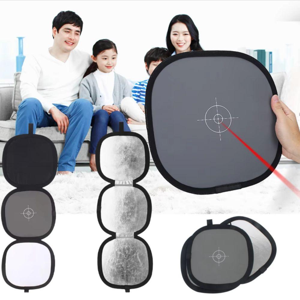 Collapsible Disc Gray/White Balance Card Two Sides Photography Reflector  Photo Studio
