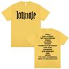 Limited Cazzu Latinaje Album Letters Print T Shirt Unisex Women Summer Tops High Quality T Shirts Casual ONeck 100 Cotton Tshirt