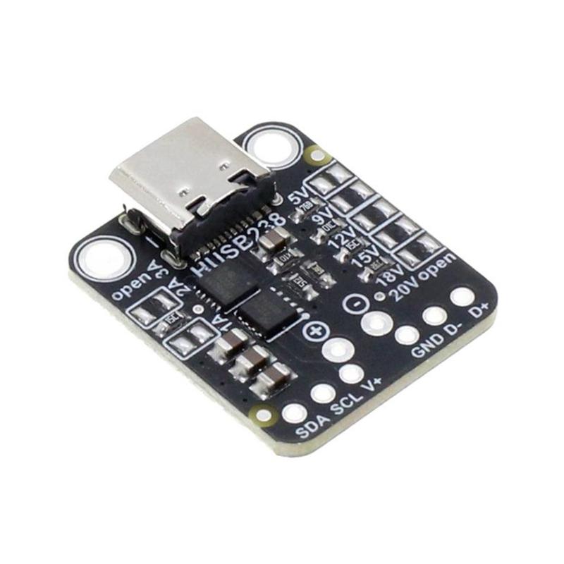 HUSB238 Deception Module 5V/9V/12V/15V/18V/20V Adjustable IIC Control Decoying Module Microcontroller Replacement