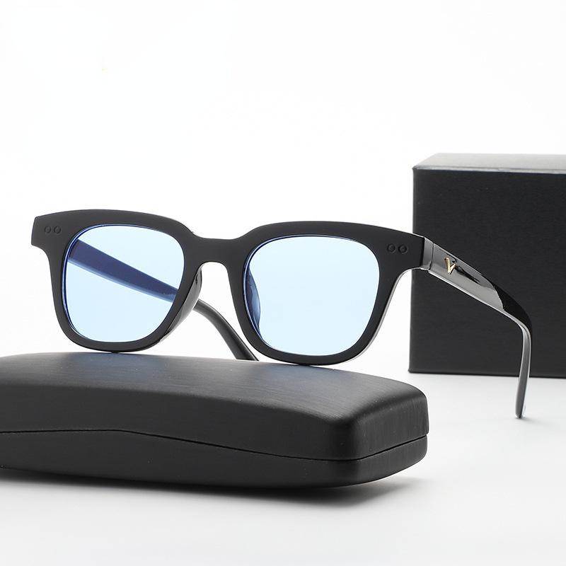 Sunglasses Men'S And Women'S Trendy Retro Color Transparent Glasses Square Frame Sunglasses Jelly Sunglasses